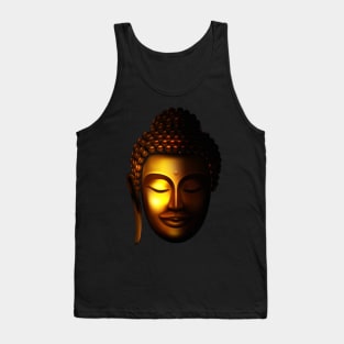 Golden Buddha - Lord Buddha Graphics Printed Tank Top